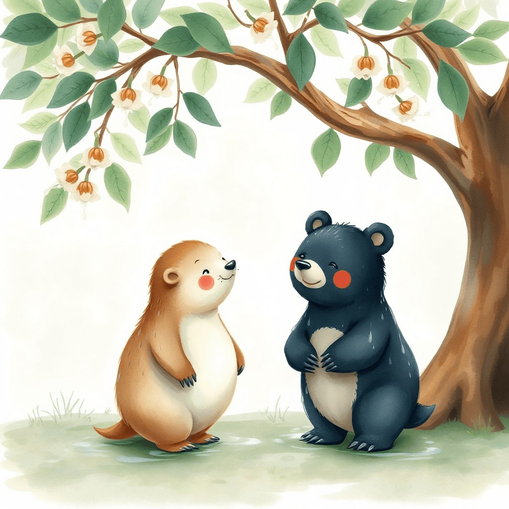 场景插图 谢谢你，小黑熊