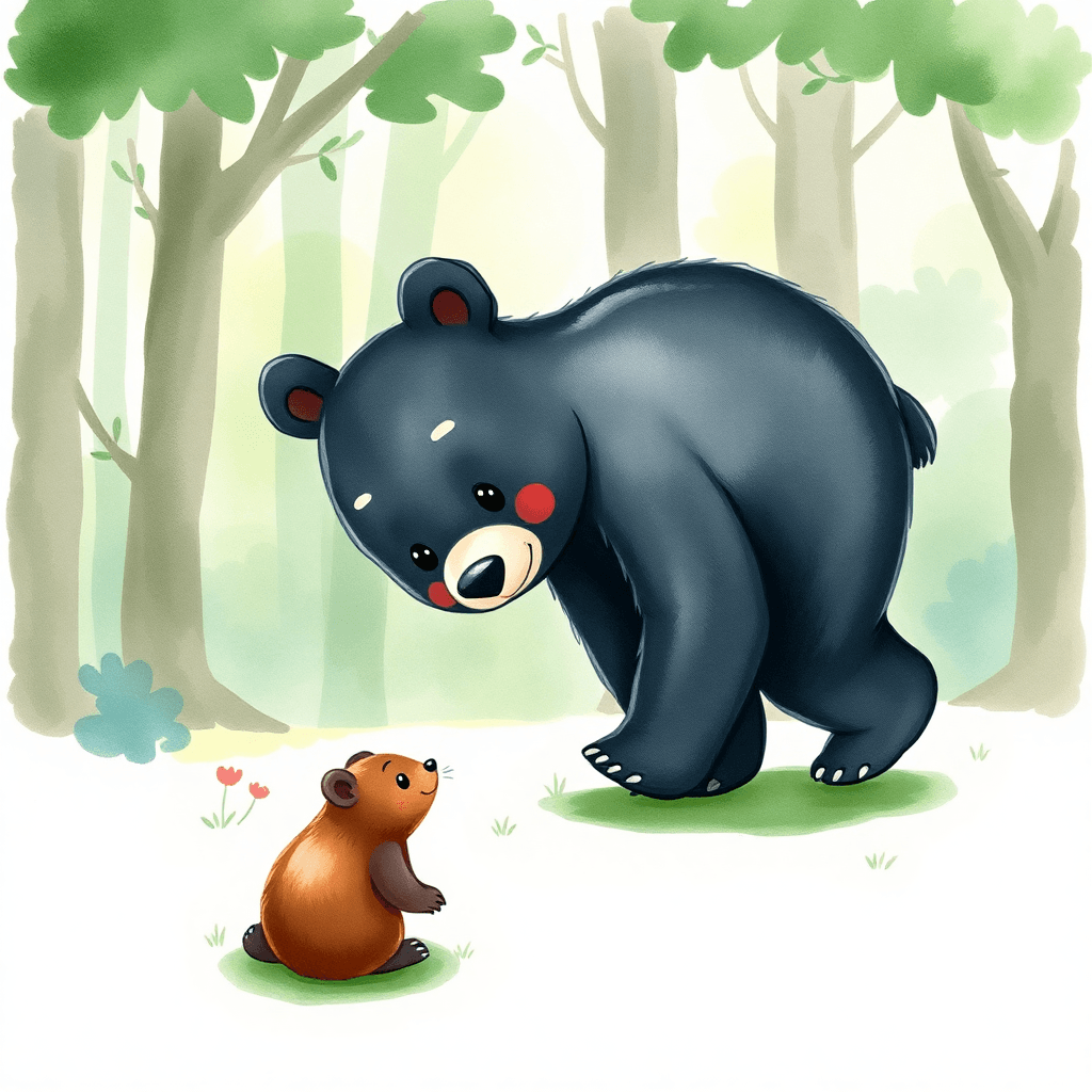 场景插图 小黑熊的到来